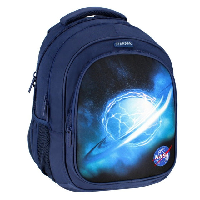 Ghiozdan Starpak Nasa, 3 compartimente, 2 buzunare, bleumarin, 485921