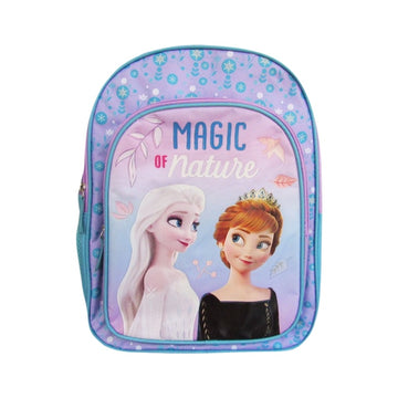 Ghiozdan St.Majewski Frozen - Magic of Nature, 38cm, 3 compartimente, 2 buzunare, bleu cu mov