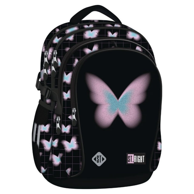 Ghiozdan St.Majewski St. Right Pastel Butterfly, 43cm, 4 compartimente, BP01, 696985