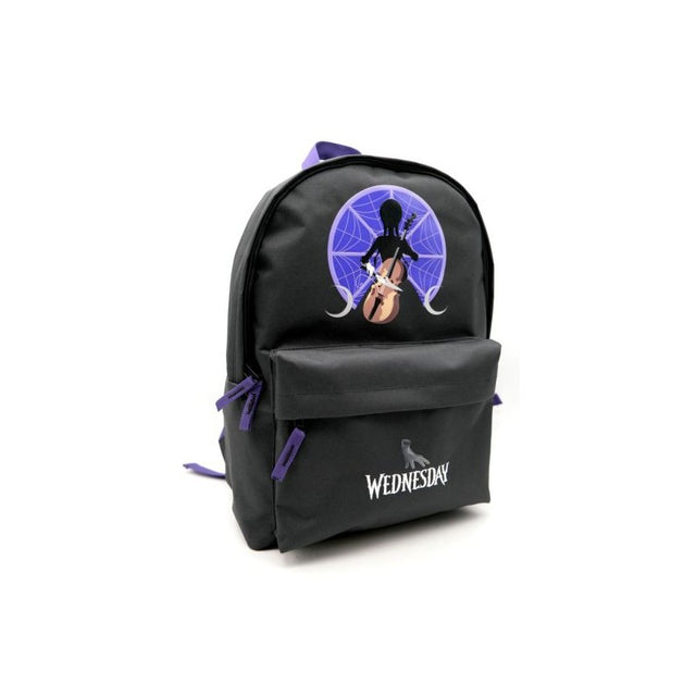 Ghiozdan St.Majewski Wednesday si Thing, 40cm, 1 compartiment, negru, 690952