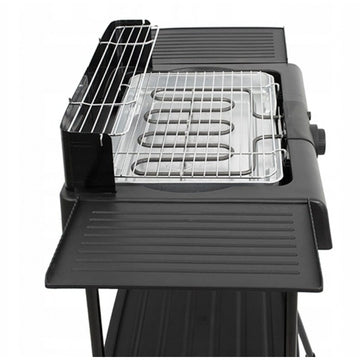 Gratar electric cu picior ZILAN ZLN3789 – 2400W, Termostat reglabil, Tava apa, Negru