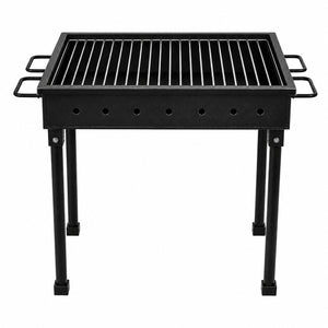 Gratar gradina profesional Pexor L 40 X 60 CM metal gros, pentru carbune si lemne, picioare 60 cm, gri