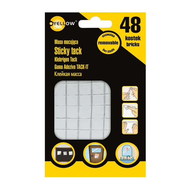 Guma adeziva Grand Yellow-One Sticky Tack, 125-1041, 50g, 48 bucati/set