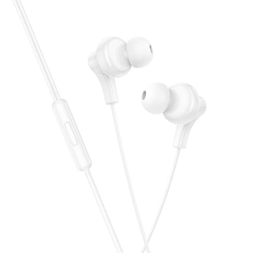 Casti In-Ear cu Fir Hoco M114, USB-C, Microfon - Alb