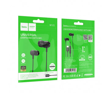 Casti In-Ear cu Fir Hoco M122, USB-C, Microfon - Negru