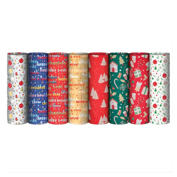 Hartie ambalat cadou Sadoch, rola 70x200cm, Fantasia EC3J102N, motive craciun diverse modele