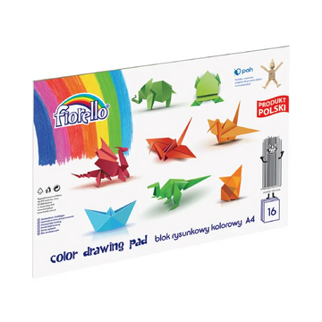 Hartie color A4 Fiorello 150-1436, 80g/mp, mix culori intense, set 16 file