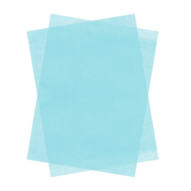 Hartie matase Colorarte, 66x50cm, albastru deschis, set 100 coli