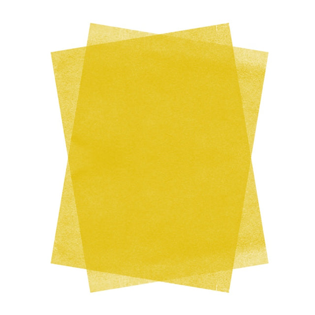 Hartie matase Colorarte, 66x50cm, galben, set 100 coli