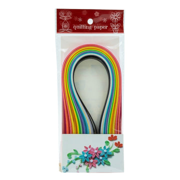 Hartie quilling, 1x39cm, diverse culori intense, set 150 buc