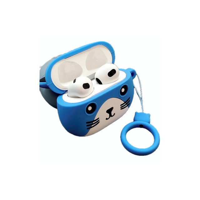Casti Wireless Hoco EW46, Ear Buds, BT 5.3, 150h StandBy, 300mAh, Cat Case - Albastru DODG