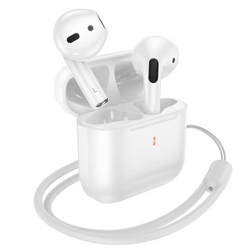 Casti Wireless Hoco EW53, Ear Buds, BT 5.3, 150h StandBy, 250mAh, Lanyard, Lucky - Alb