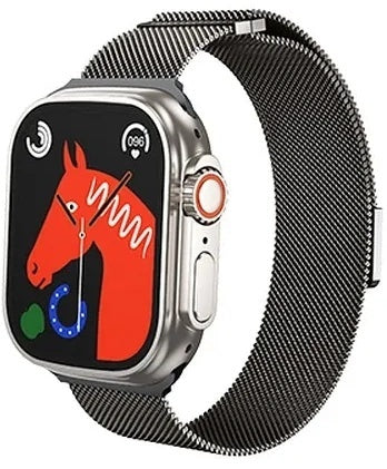 Hoco AS101, Curea Metalica, Inchidere Magnet, 42/44/45/49mm, Milanese Style - Gri metalic