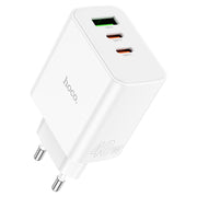 Incarcator Retea Hoco C126A, 40W, 2xUSB-C, 1xUSB-A, PD, QC 3.0 - Alb