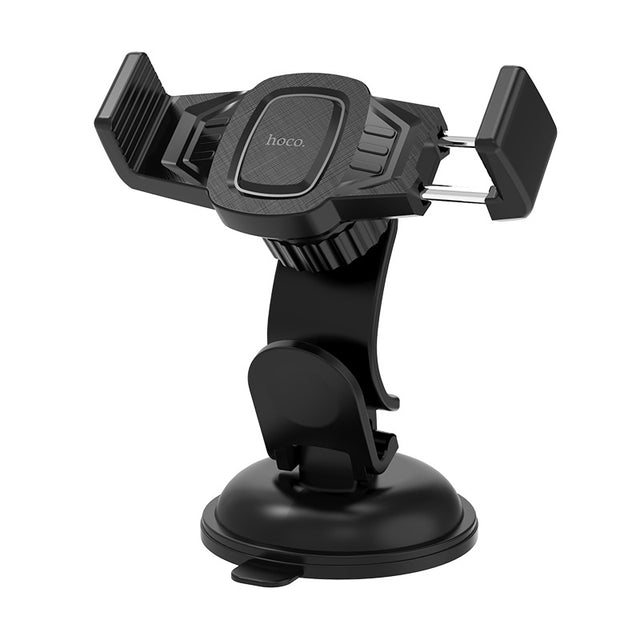 Suport Auto Hoco CA40, cu Cleme Laterale, Montaj Bord, MultiAngle, Compact - Negru