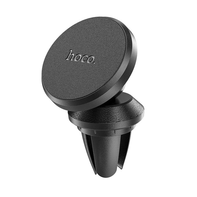 Suport Auto Hoco CA81, Magnetic, Montaj Ventilatie, MultiAngle, Compact - Negru