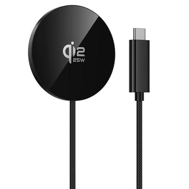 Incarcator Wireless Hoco CW63, Fast, LED Power - Negru