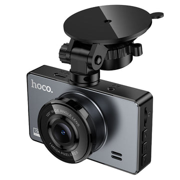Camera Video Hoco DV14, pentru Masina, 720MPx, cu LCD HD de 3 inch - Metall gri