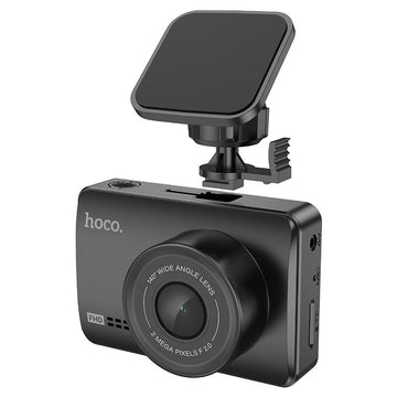Camera de Bord Hoco DV2, LCD HD 2.45 inch, Acumulator 200mAh, Cablu Back 5.5m, TF Card - Negru