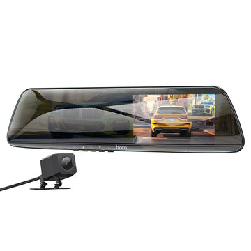 Camera Video / Oglinda Retrovizoare Hoco DV4, Duala, HD 4.5 inch, 200mAh - Negru