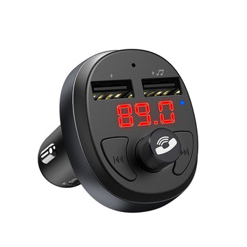 Modulator FM Hoco E41, 5V, 2.1A, 2xUSB-A, QC 3.0 - Negru