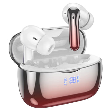 Handsfree Bluetooth Hoco Shine EQ16, TWS, ANC+ENC, BT 5.3 - Rosu