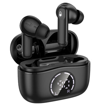 Handsfree Bluetooth Hoco Singer EQ22, TWS, ANC+ENC, BT 5.4 - Negru