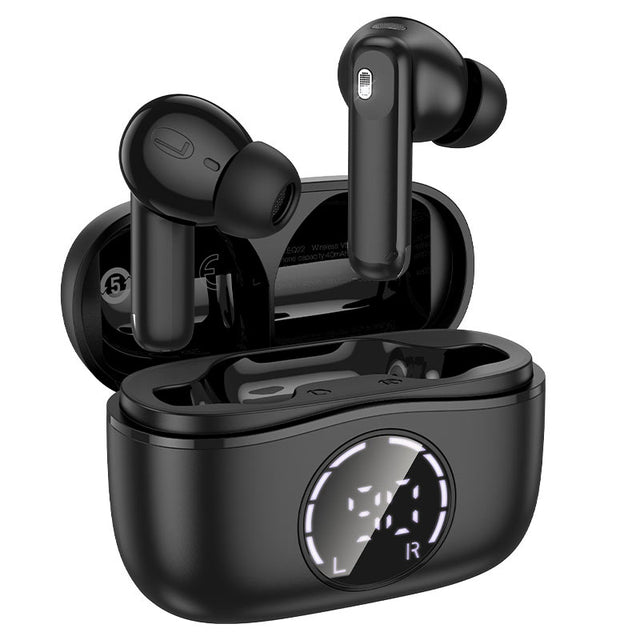 Handsfree Bluetooth Hoco Singer EQ22, TWS, ANC+ENC, BT 5.4 - Negru
