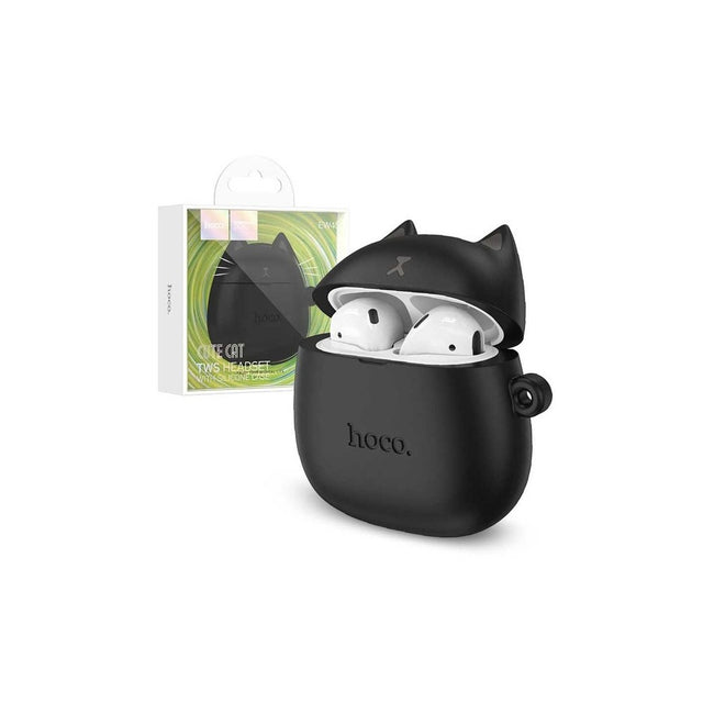 Casti Wireless Hoco EW45, Ear Buds, BT 5.3, 200mAh, + Husa CatCase - Magic / Negru
