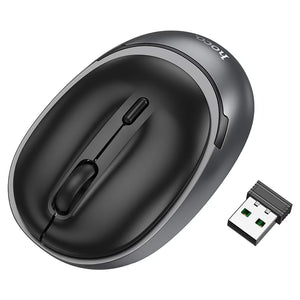 Mouse Dual Hoco GM34, BT 5.0/ Wireless 2.4G, 1.600 DPI, 4D Button, Nuevo - Negru / Gri