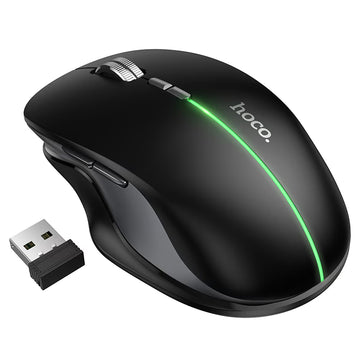Mouse Dual Hoco GM40, BT 5.0/Wireless 2.4G, Acumulator Reincarcabil, 400mAh - Negru
