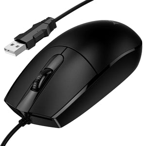 Mouse Uri cu Fir Hoco GM50, Business - Negru