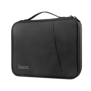 Geanta pentru laptop 12.9 inch Hoco GT2, din Material Textil, cu Microfibra, Simple Series - Negru