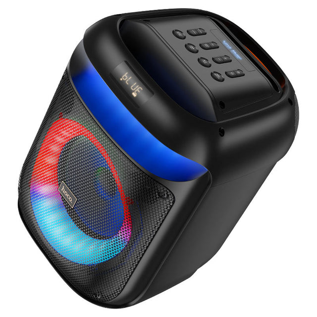 Boxa Portabila Hoco HA13, BT, 1x60W, 2 Microfoane Wireless, TF Card, USB - Negru