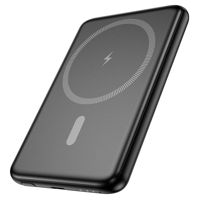 Baterie externa Hoco J140A, 5.000mAh, Magnetica, Slim, PD20W - Negru