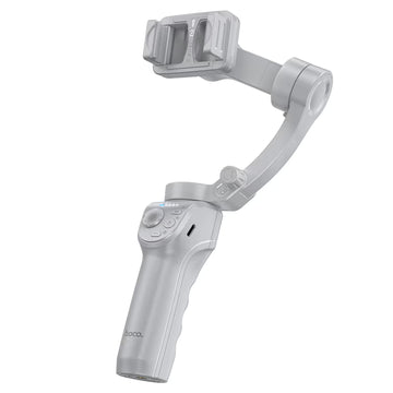 Suport Telefon cu Stabilizator 3 Axe Hoco K24, Tip Gimbal, BT 5.2, 3600mAh - Gri