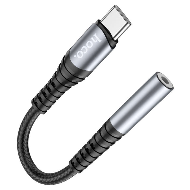 Adaptor Audio USB-C la Jack 3.5mm Hoco LS33 - Negru
