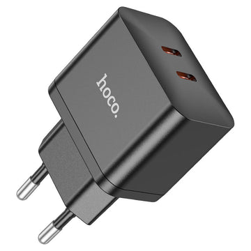 Incarcator Retea Hoco N29, 35W, 2xUSB-C, PD - Negru