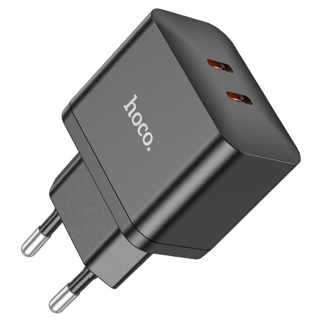 Incarcator Retea Hoco N29, 35W, 2xUSB-C, PD - Negru
