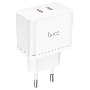 Incarcator Retea Hoco N29, 35W, 2xUSB-C, PD - Alb