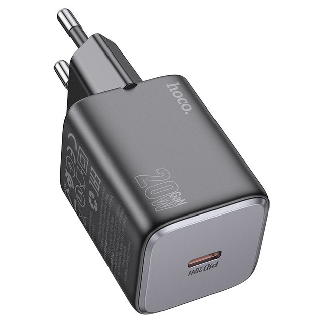 Incarcator Retea Hoco N40, 20W, 1xUSB-C, PD - Negru