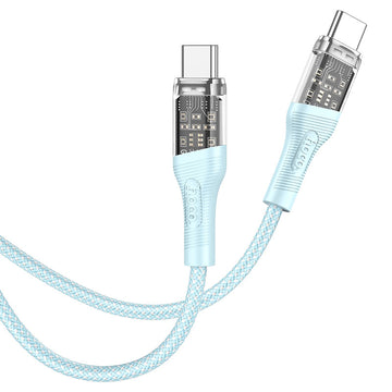 Cablu Date si Incarcare Hoco U111, USB-C, PD60W, QC3.0, 1m - Gri