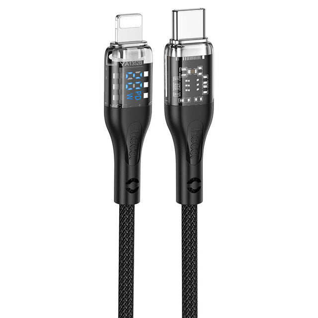 Cablu Hoco U115 USB-C la Lightning Negru
