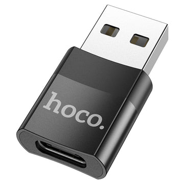 Adaptor OTG Transfer Hoco UA17, USB-C la USB-A - Negru