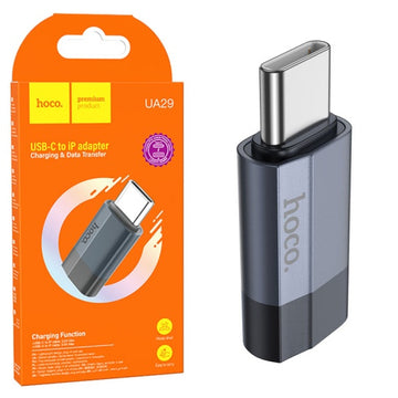 Adaptor OTG Transfer Hoco UA29, USB-C la Lightning, Smart Convert - Albastru