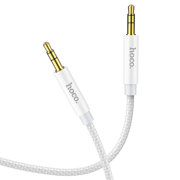 Cablu Audio Hoco UPA19, Jack 3.5mm M la Jack 3.5mm M, 1m - Argintiu