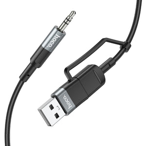 Cablu Audio Hoco UPA23, Jack 3.5mm la Jack 3.5mm - Negru