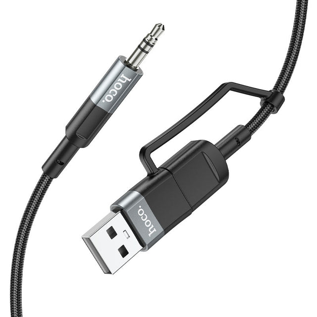 Cablu Audio Hoco UPA23, Jack 3.5mm la Jack 3.5mm - Negru