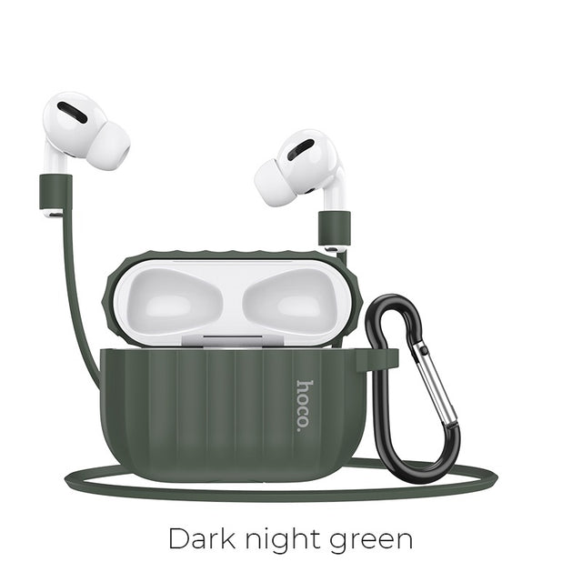 Husa Silicon Hoco WB20 pentru AirPods Pro, pentru Carcasa - Verde