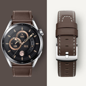 Curea Piele Ecologica Hoco WH10, pentru Ceasuri, Conectori 22 Mm, GT Original Series - Cafeniu